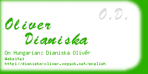 oliver dianiska business card